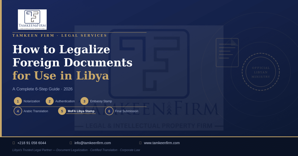 How to Legalize Foreign Documents for Use in Libya (2026 Guide)